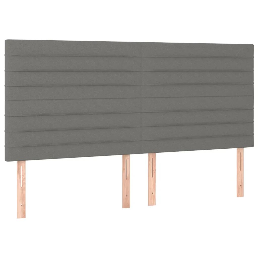 Letto matrimoniale | Letto per adulti | Giroletto senza Materasso Grigio Scuro 180x200 cm Tessuto - Image 8