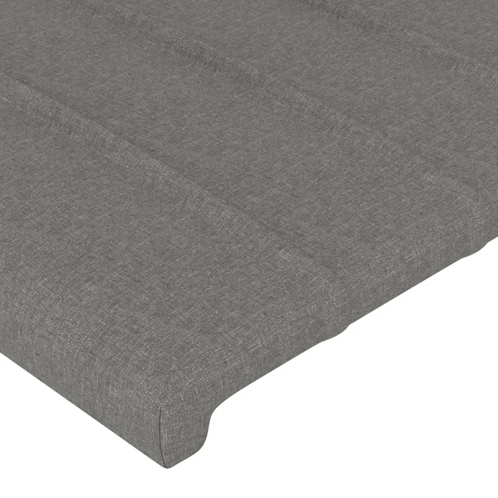 Letto matrimoniale | Letto per adulti | Giroletto senza Materasso Grigio Scuro 180x200 cm Tessuto - Image 10