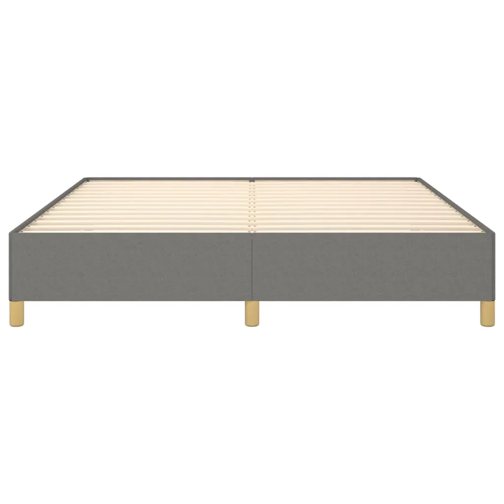 Letto matrimoniale | Letto per adulti | Giroletto senza Materasso Grigio Scuro 180x200 cm Tessuto - Image 5