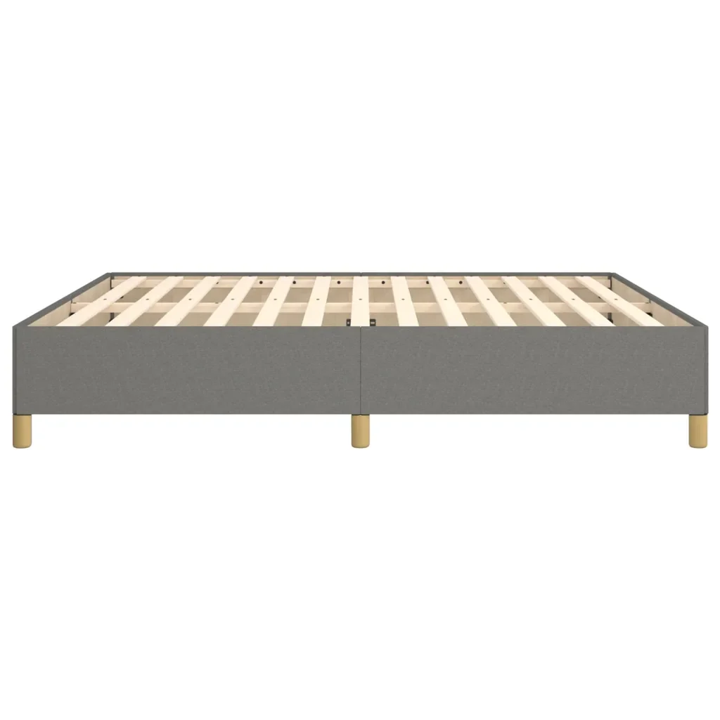 Letto matrimoniale | Letto per adulti | Giroletto senza Materasso Grigio Scuro 180x200 cm Tessuto - Image 6