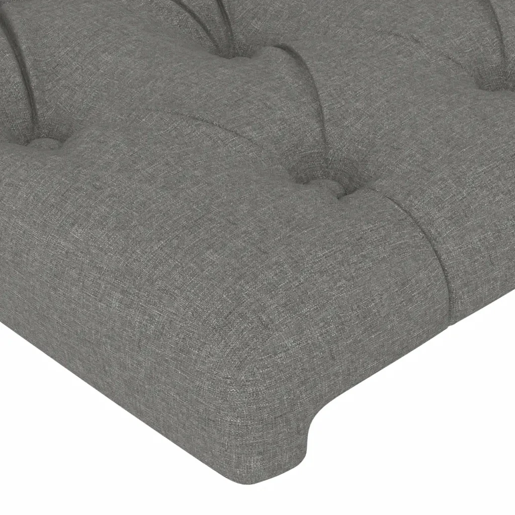 Letto matrimoniale | Letto per adulti | Giroletto senza Materasso Grigio Scuro 180x200 cm Tessuto - Image 10