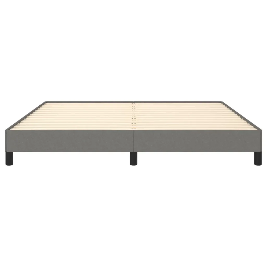 Letto matrimoniale | Letto per adulti | Giroletto senza Materasso Grigio Scuro 180x200 cm Tessuto - Image 5