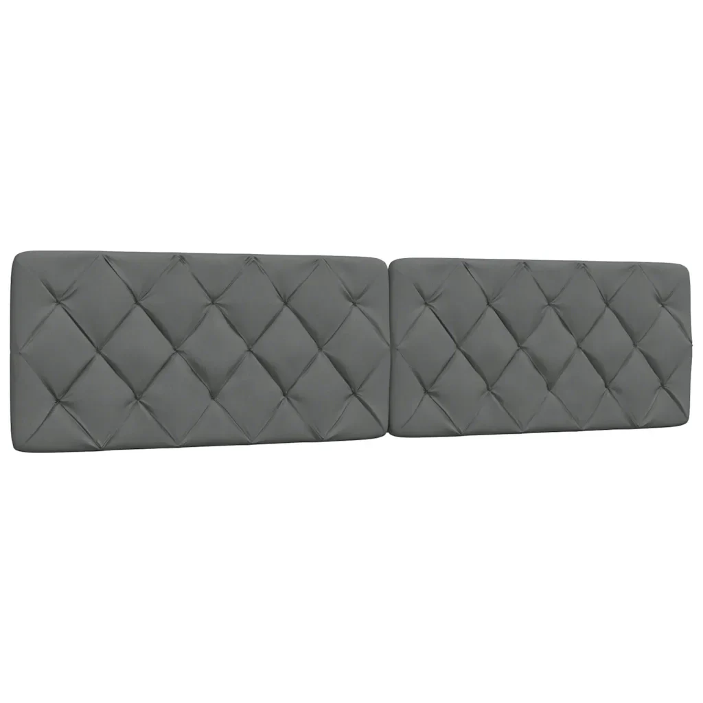 Letto matrimoniale | Letto per adulti | Giroletto senza Materasso Grigio Scuro 200x200 cm Tessuto - Image 7