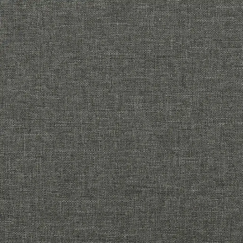 Letto matrimoniale | Letto per adulti | Giroletto senza Materasso Grigio Scuro 200x200 cm Tessuto - Image 8