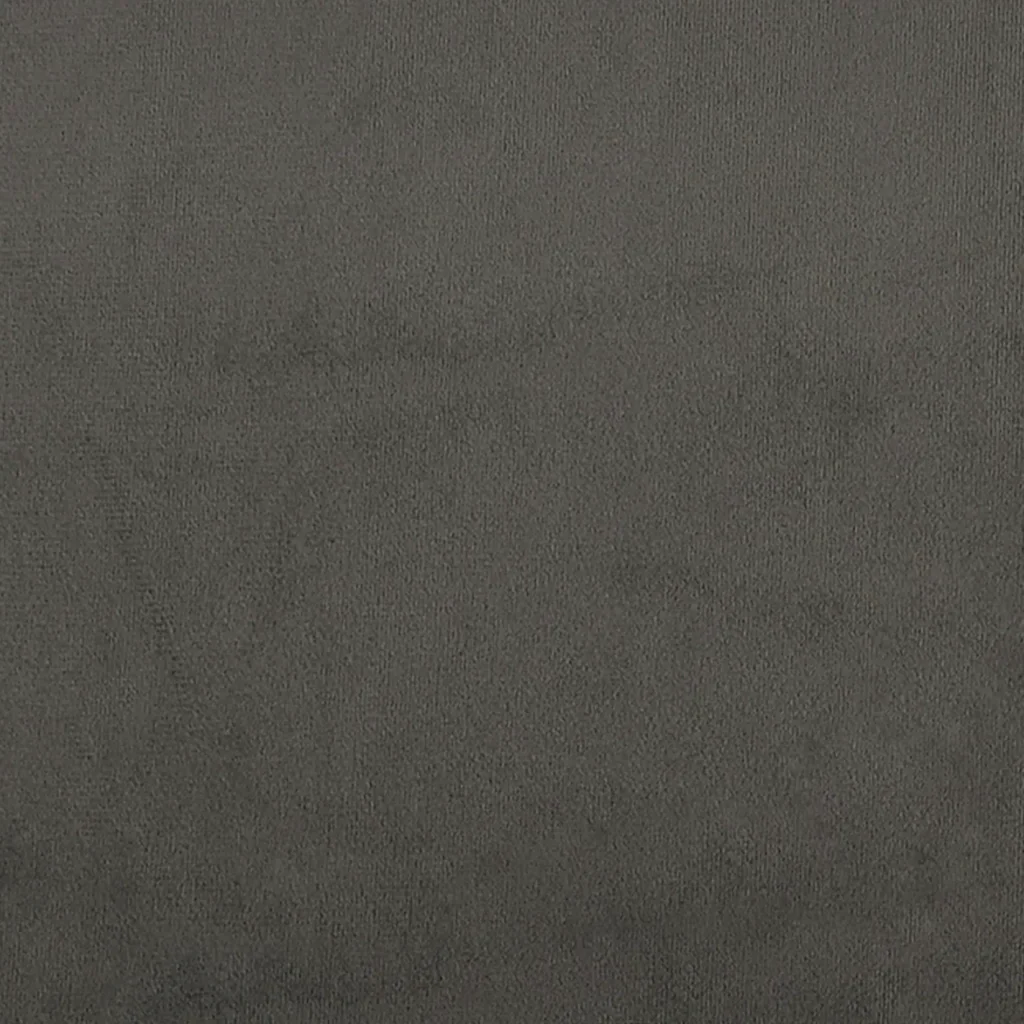 Letto matrimoniale | Letto per adulti | Giroletto senza Materasso Grigio Scuro 200x200 cm Velluto - Image 8