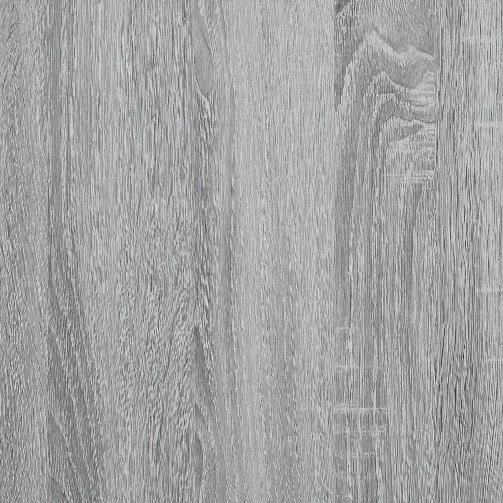 Letto matrimoniale | Letto per adulti | Giroletto senza Materasso Grigio Sonoma 200x200cm in Truciolato - Image 9