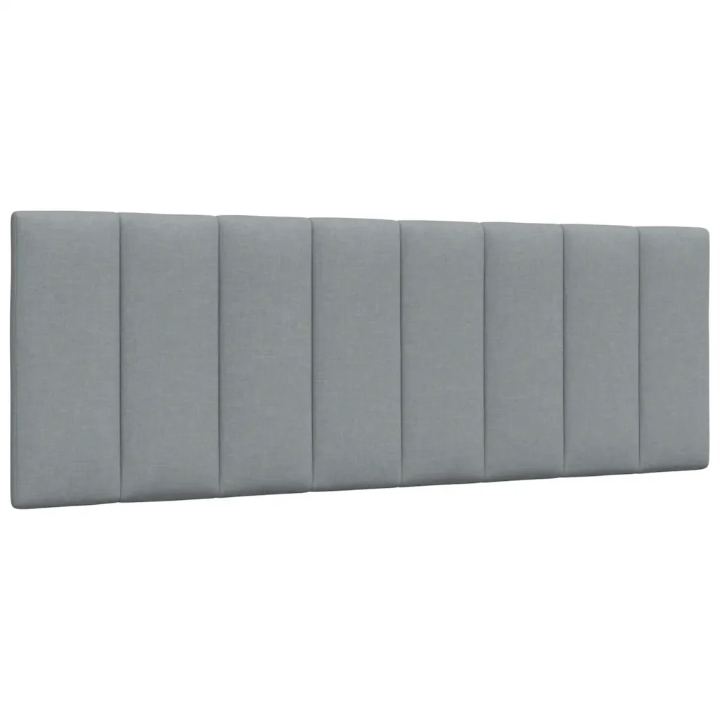 Letto matrimoniale | Letto per adulti | Giroletto senza Materasso Hanko Grigio Chiaro 140x190 cm Tessuto - Image 8