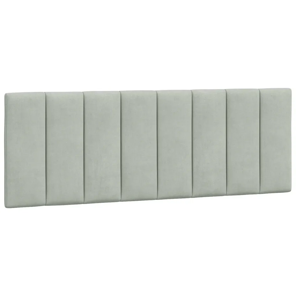Letto matrimoniale | Letto per adulti | Giroletto senza Materasso Hanko Grigio Chiaro 140x190 cm Velluto - Image 8