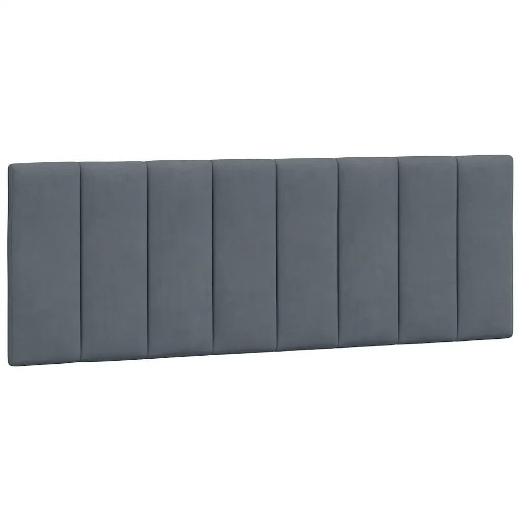 Letto matrimoniale | Letto per adulti | Giroletto senza Materasso Hanko Grigio Scuro 140x190 cm Velluto - Image 8
