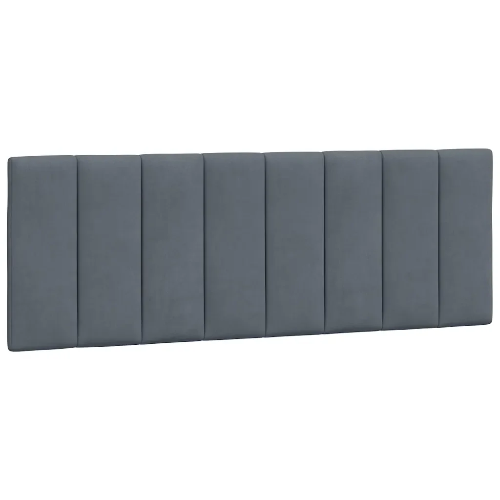 Letto matrimoniale | Letto per adulti | Giroletto senza Materasso Hanko Grigio Scuro 140x200 cm Velluto - Image 8