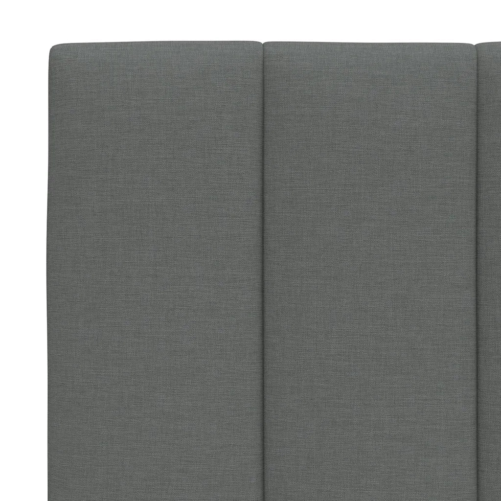 Letto matrimoniale | Letto per adulti | Giroletto senza Materasso Hanko Grigio Scuro 180x200 cm Tessuto - Image 10