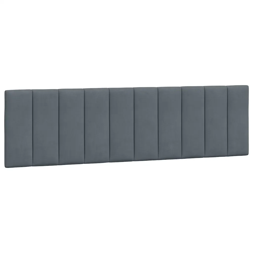 Letto matrimoniale | Letto per adulti | Giroletto senza Materasso Hanko Grigio Scuro 180x200 cm Velluto - Image 8