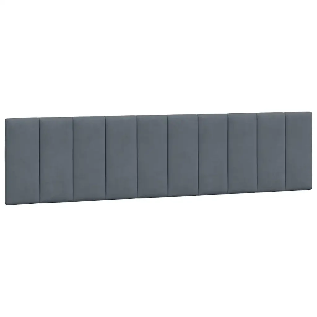 Letto matrimoniale | Letto per adulti | Giroletto senza Materasso Hanko Grigio Scuro 200x200 cm Velluto - Image 8