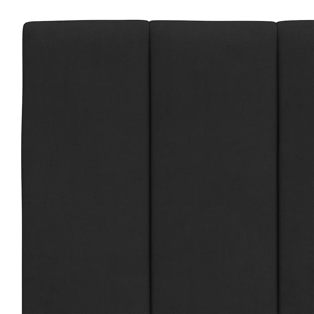 Letto matrimoniale | Letto per adulti | Giroletto senza Materasso Hanko Nero 140x190 cm in Velluto - Image 10