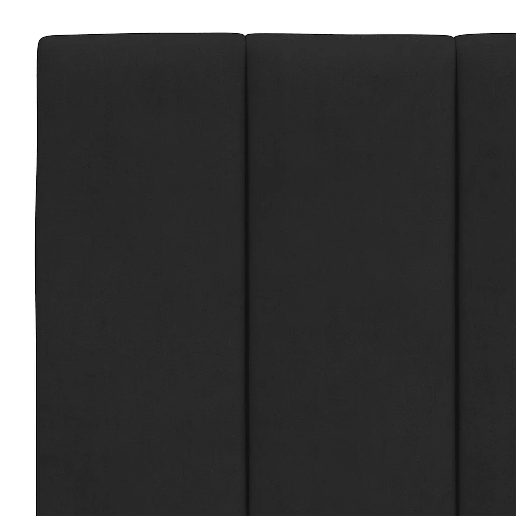 Letto matrimoniale | Letto per adulti | Giroletto senza Materasso Hanko Nero 140x200 cm in Velluto - Image 10