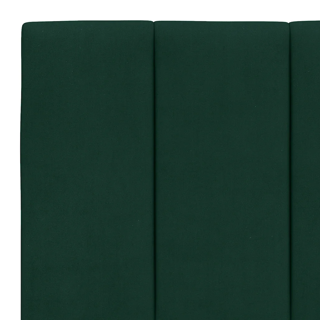 Letto matrimoniale | Letto per adulti | Giroletto senza Materasso Hanko Verde Scuro 200x200 cm in Velluto - Image 10