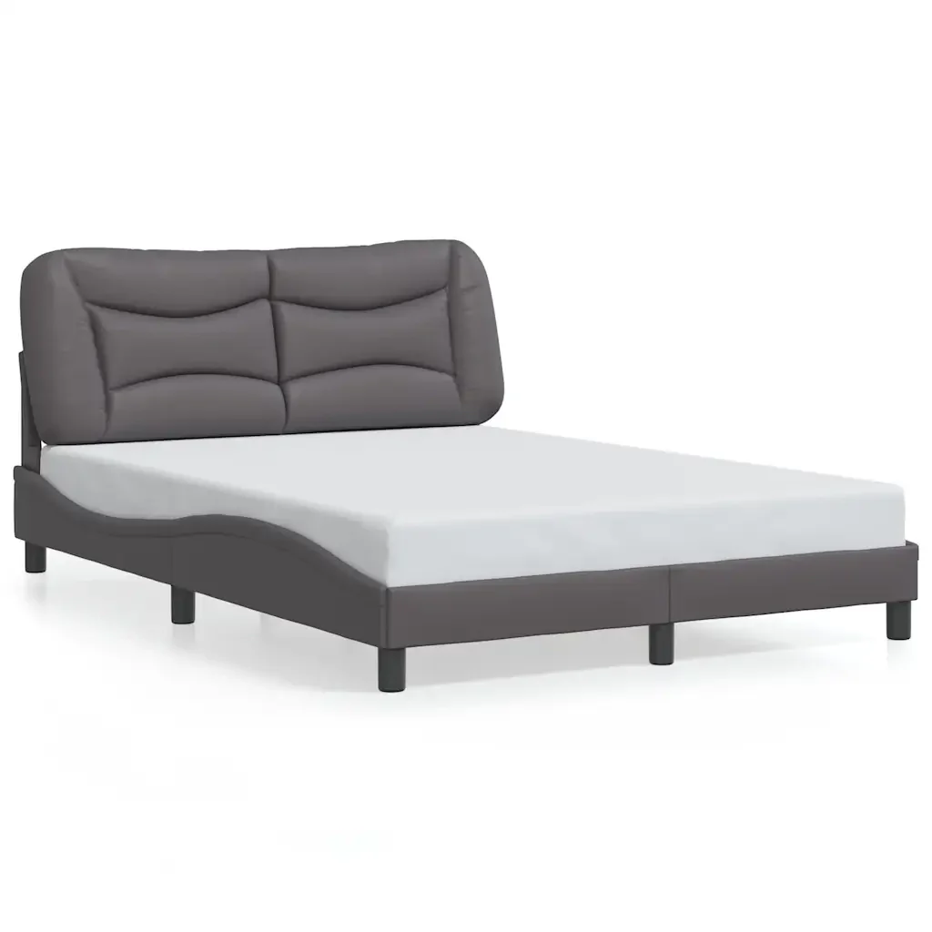 Letto matrimoniale | Letto per adulti | Giroletto senza Materasso Hvar Crema 120x200 cm in Similpelle
