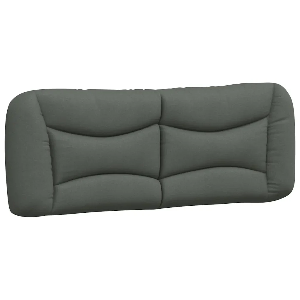 Letto matrimoniale | Letto per adulti | Giroletto senza Materasso Hvar Grigio Scuro 140x190 cm Tessuto - Image 8