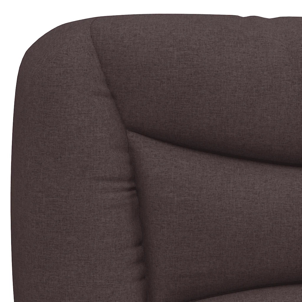Letto matrimoniale | Letto per adulti | Giroletto senza Materasso Hvar Marrone Scuro 140x200 cm Tessuto - Image 10