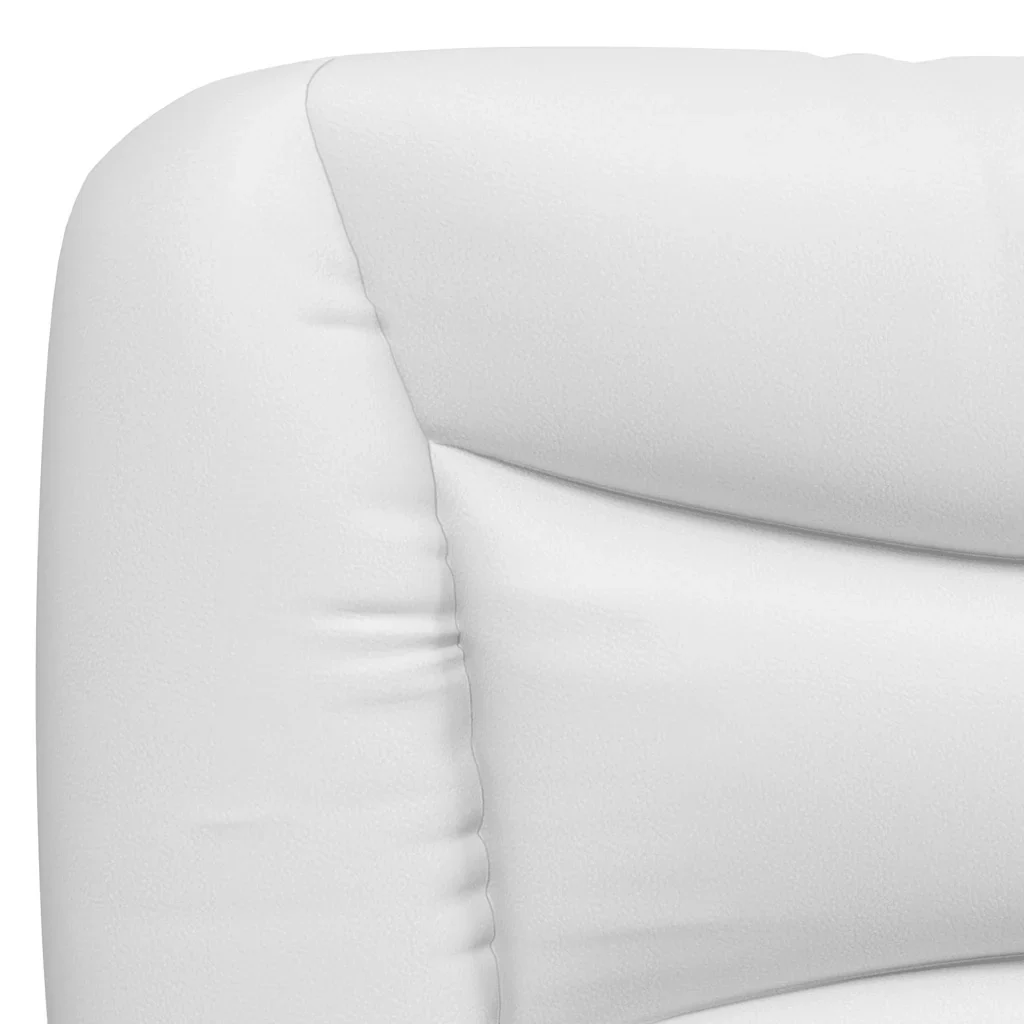 Letto matrimoniale | Letto per adulti | Giroletto senza Materasso Hvar Nero e Bianco 120x200 cm in Similpelle - Image 9