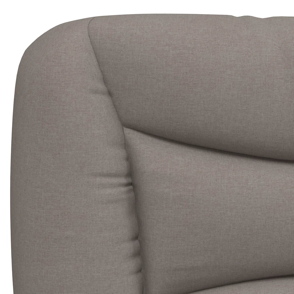 Letto matrimoniale | Letto per adulti | Giroletto senza Materasso Hvar Tortora 140x190 cm in Tessuto - Image 10