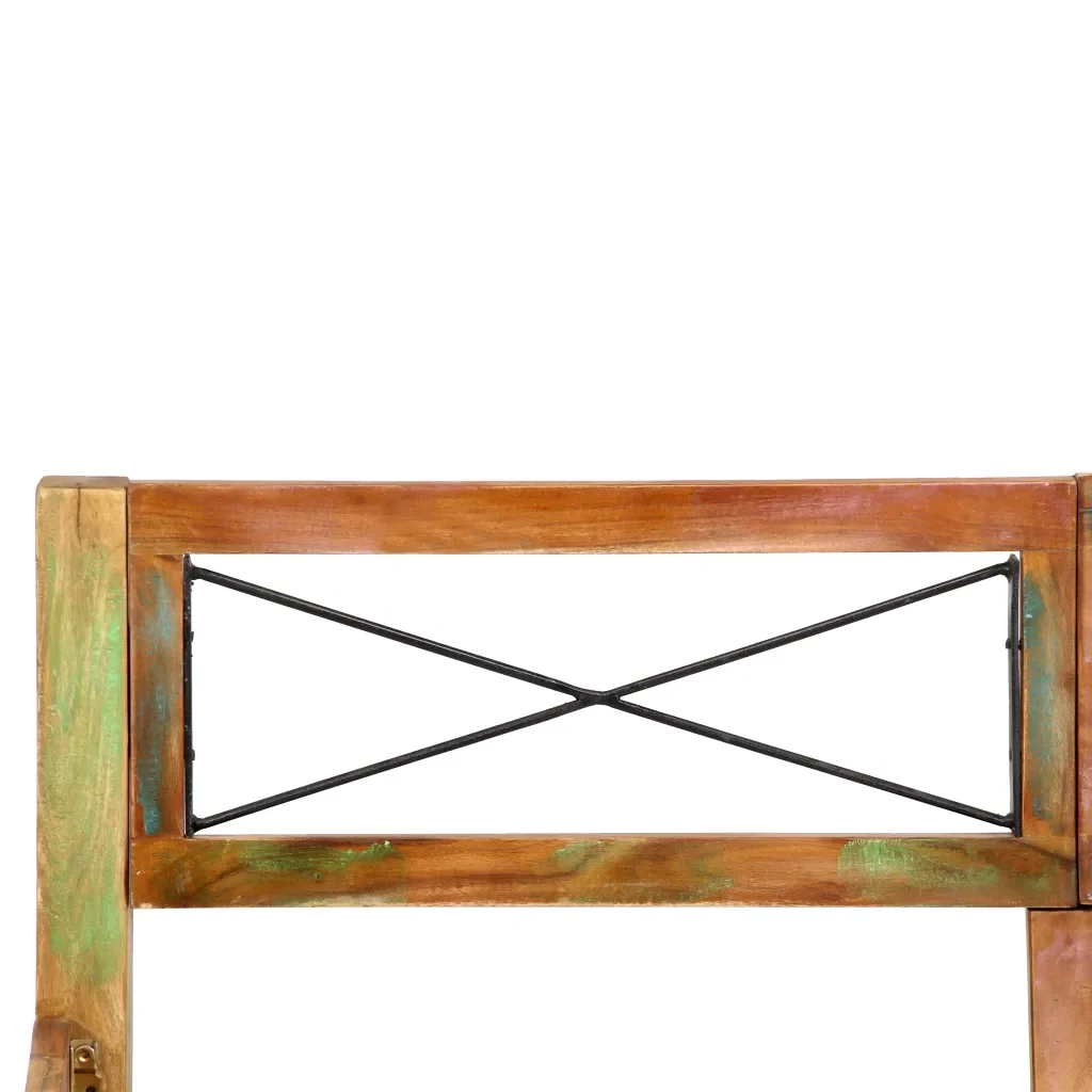 Letto matrimoniale | Letto per adulti | Giroletto senza Materasso in Legno di Recupero 140x200 cm - Image 7