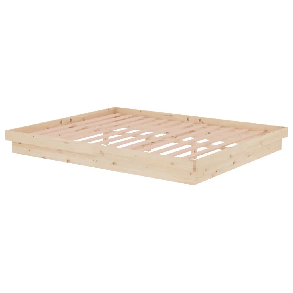 Letto matrimoniale | Letto per adulti | Giroletto senza Materasso in Legno Massello 160x200 cm - Image 4