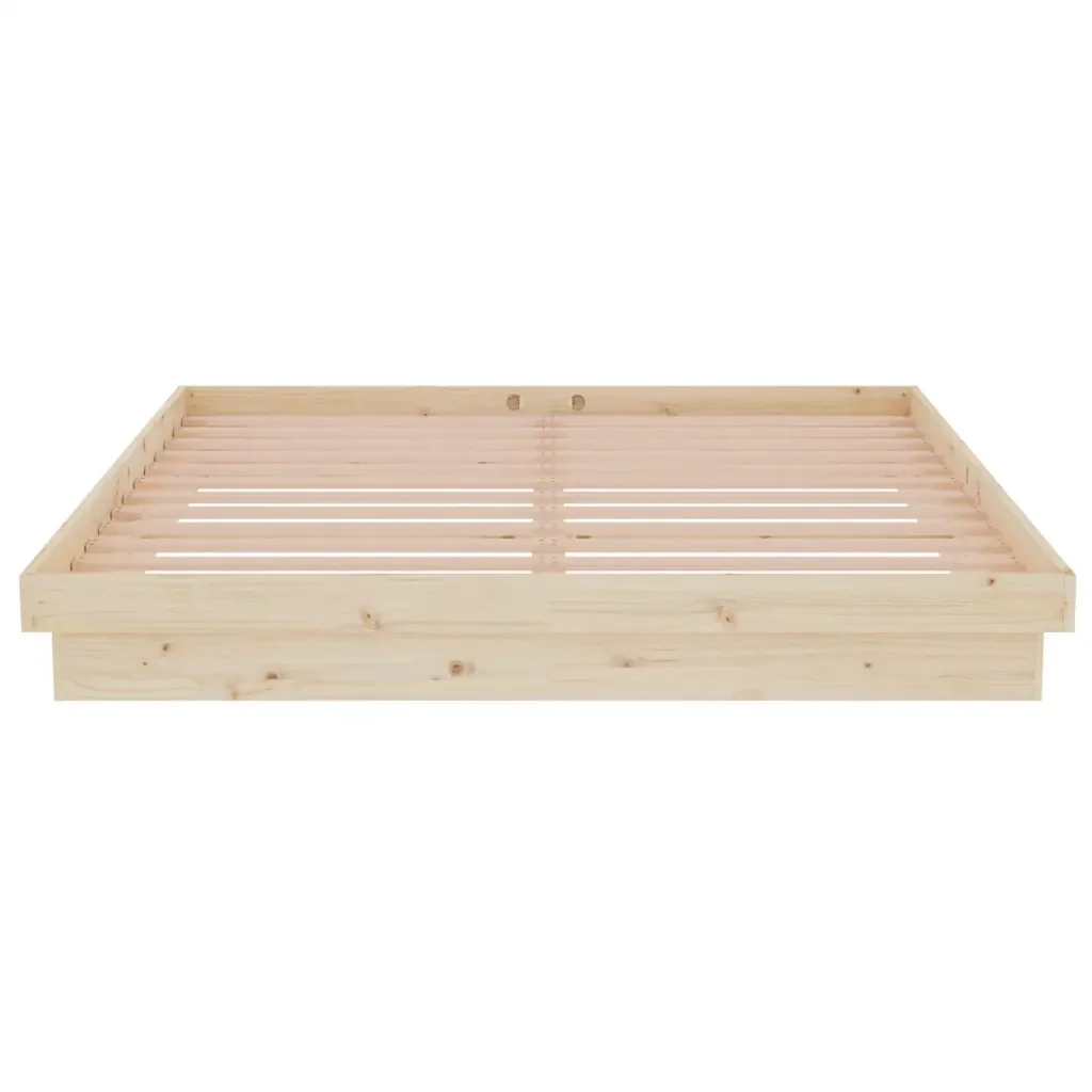 Letto matrimoniale | Letto per adulti | Giroletto senza Materasso in Legno Massello 160x200 cm - Image 5