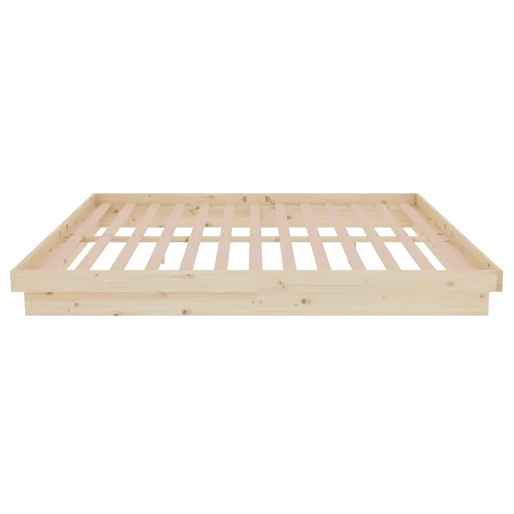 Letto matrimoniale | Letto per adulti | Giroletto senza Materasso in Legno Massello 160x200 cm - Image 6