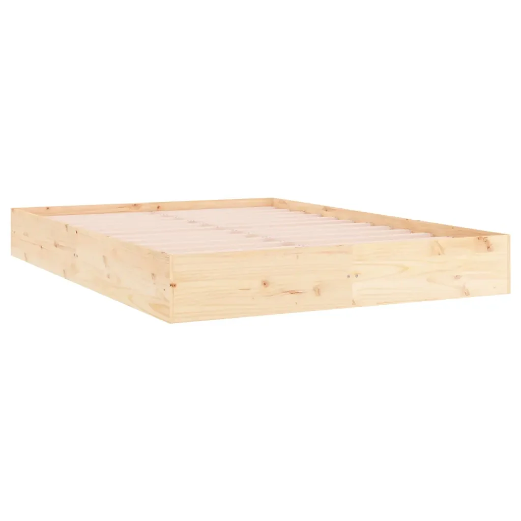 Letto matrimoniale | Letto per adulti | Giroletto senza Materasso in Legno Massello 160x200 cm - Image 3