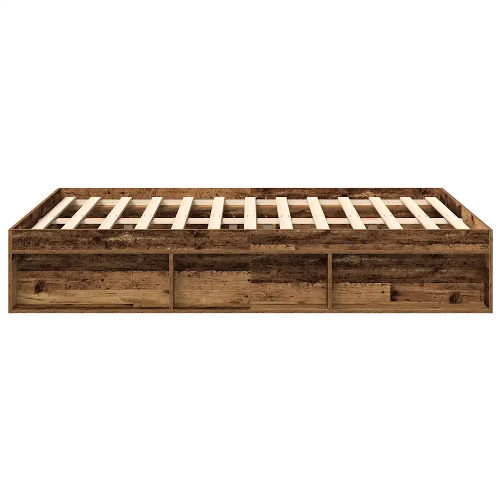 Letto matrimoniale | Letto per adulti | Giroletto senza Materasso Legno Antico 120x190cm in Truciolato - Image 6
