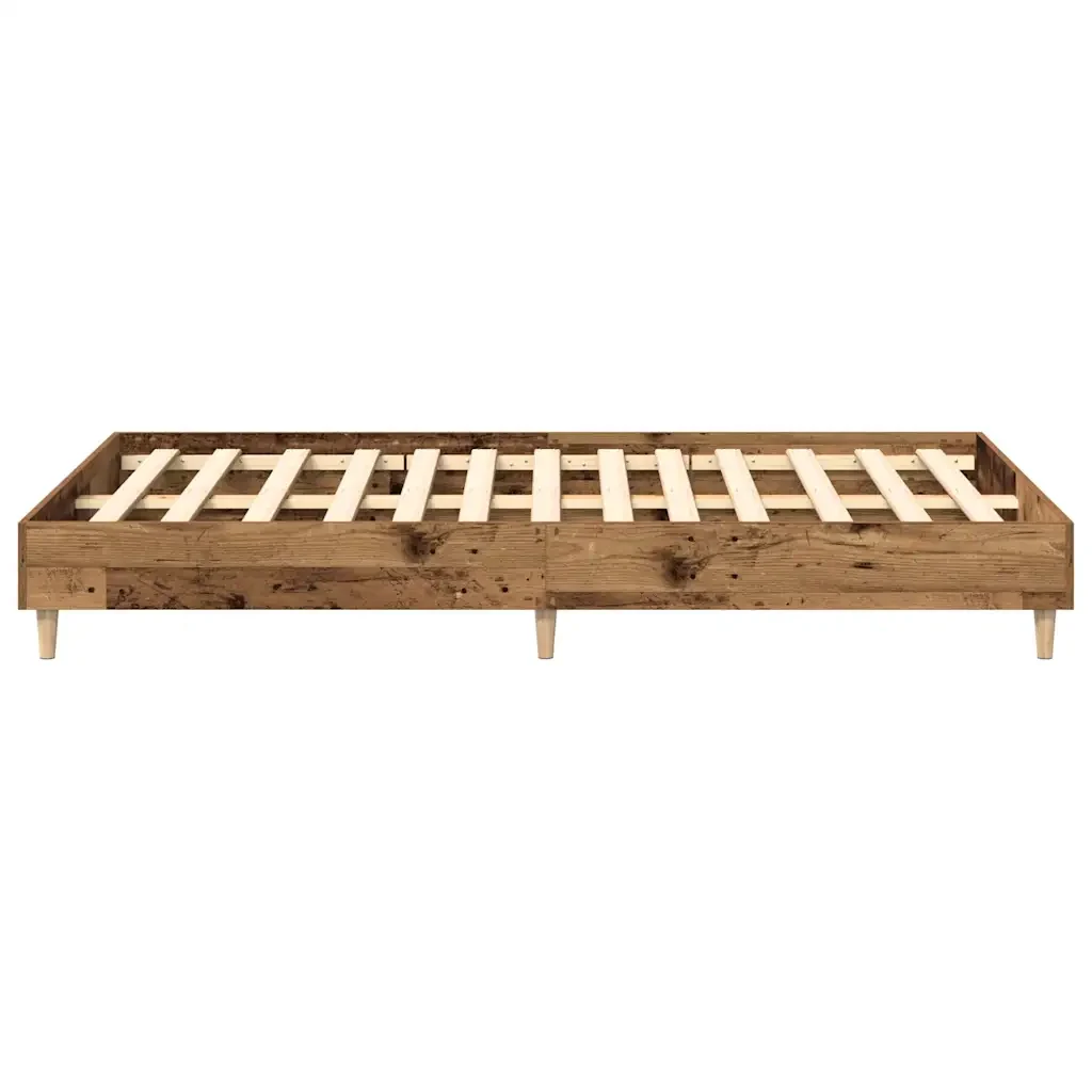 Letto matrimoniale | Letto per adulti | Giroletto senza Materasso Legno Antico 135x190 cm in Truciolato - Image 6