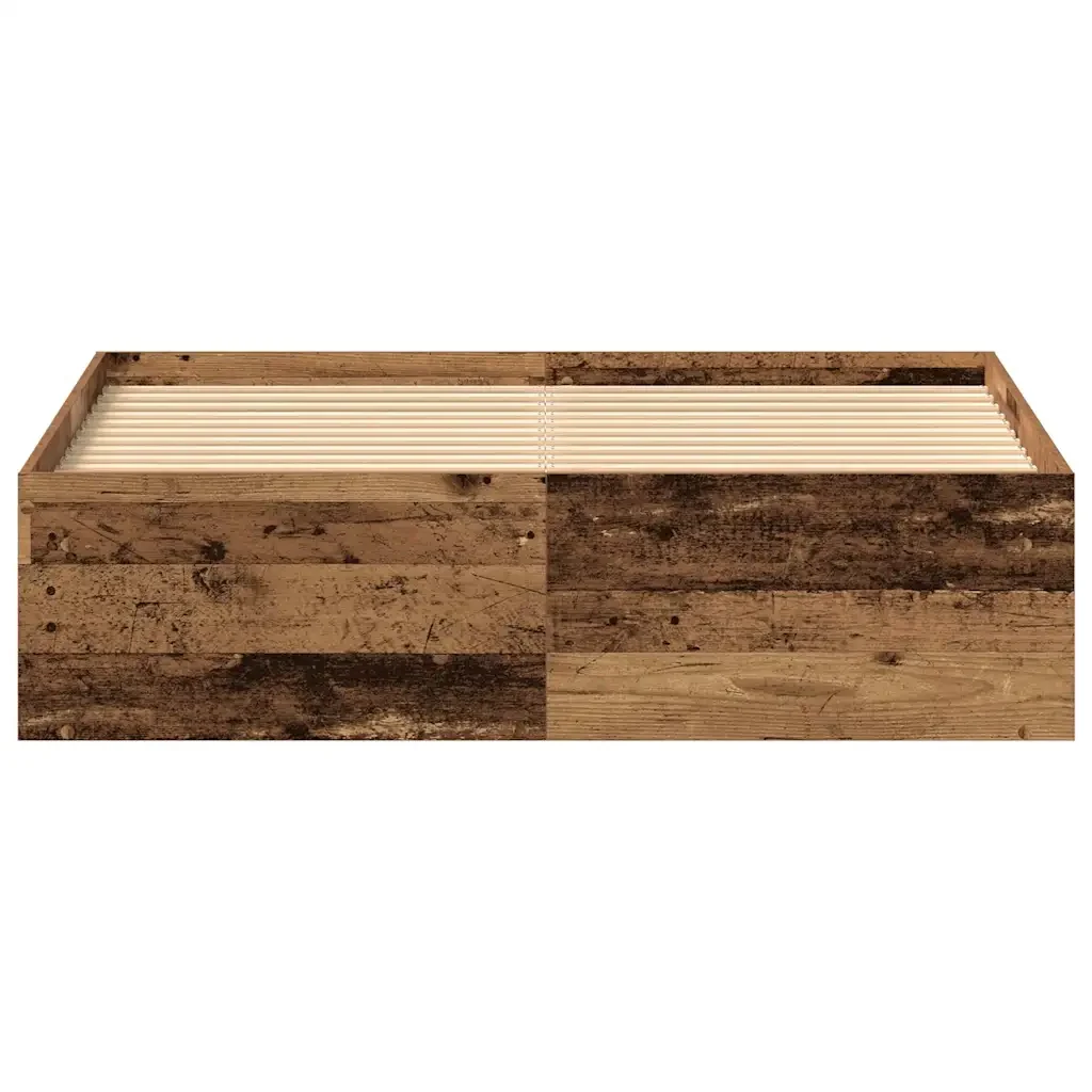 Letto matrimoniale | Letto per adulti | Giroletto senza Materasso Legno Antico 135x190cm in Truciolato - Image 5