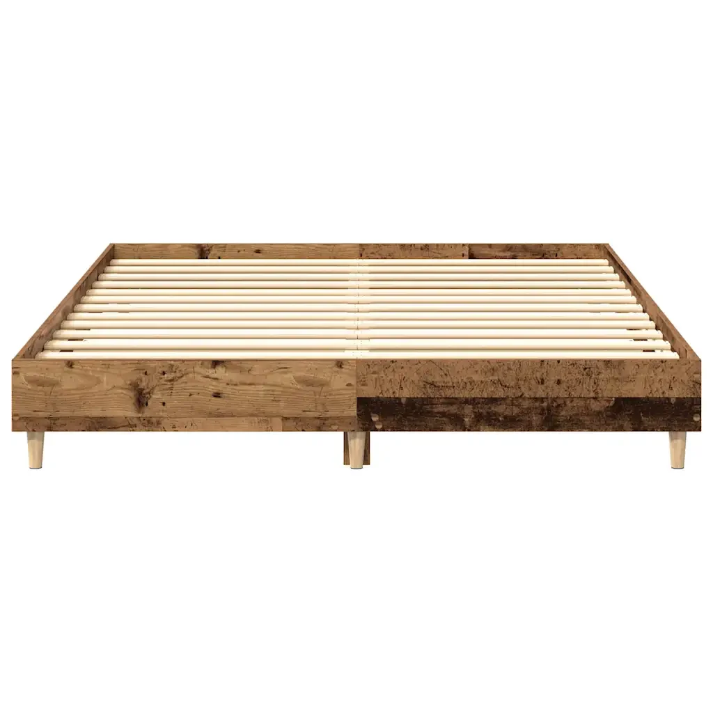 Letto matrimoniale | Letto per adulti | Giroletto senza Materasso Legno Antico 150x200 cm in Truciolato - Image 5