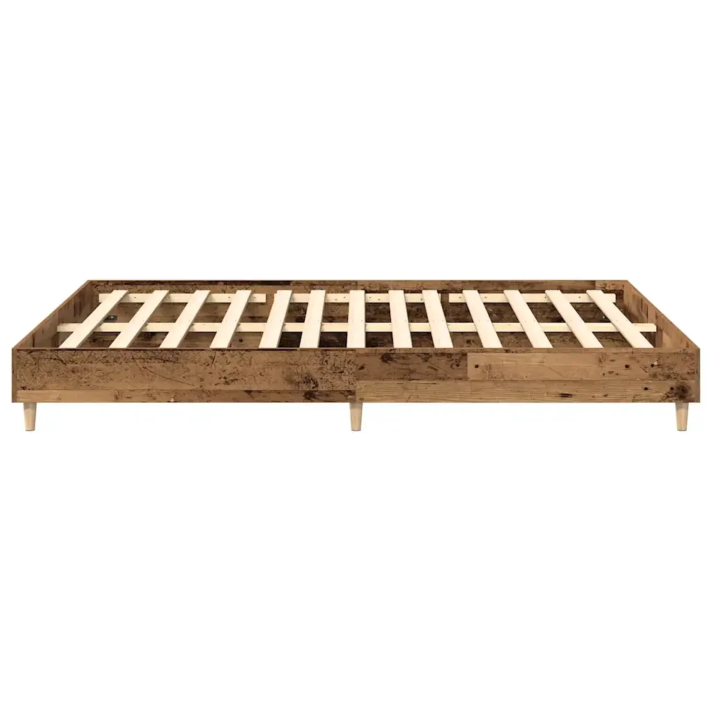 Letto matrimoniale | Letto per adulti | Giroletto senza Materasso Legno Antico 150x200 cm in Truciolato - Image 6