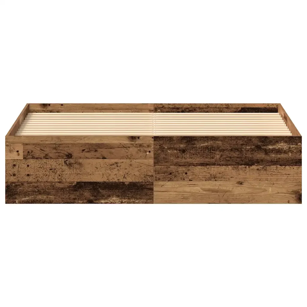 Letto matrimoniale | Letto per adulti | Giroletto senza Materasso Legno Antico 150x200cm in Truciolato - Image 5