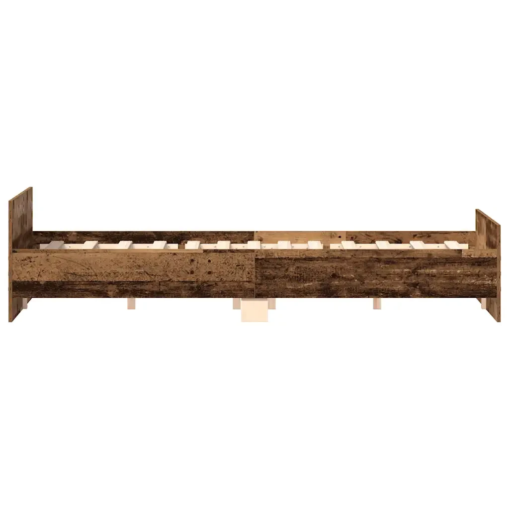 Letto matrimoniale | Letto per adulti | Giroletto senza Materasso Legno Antico 160x200 cm in Truciolato - Image 7