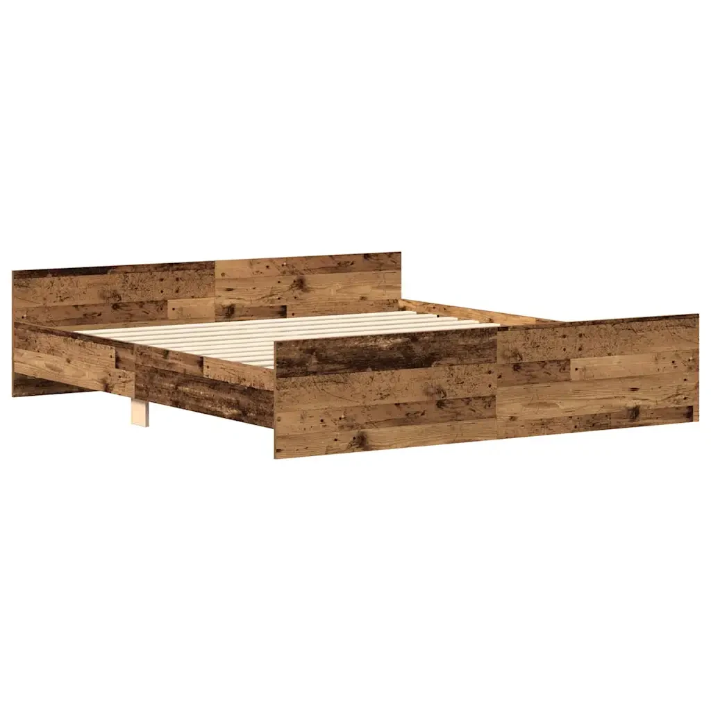 Letto matrimoniale | Letto per adulti | Giroletto senza Materasso Legno Antico 180x200 cm in Truciolato - Image 4
