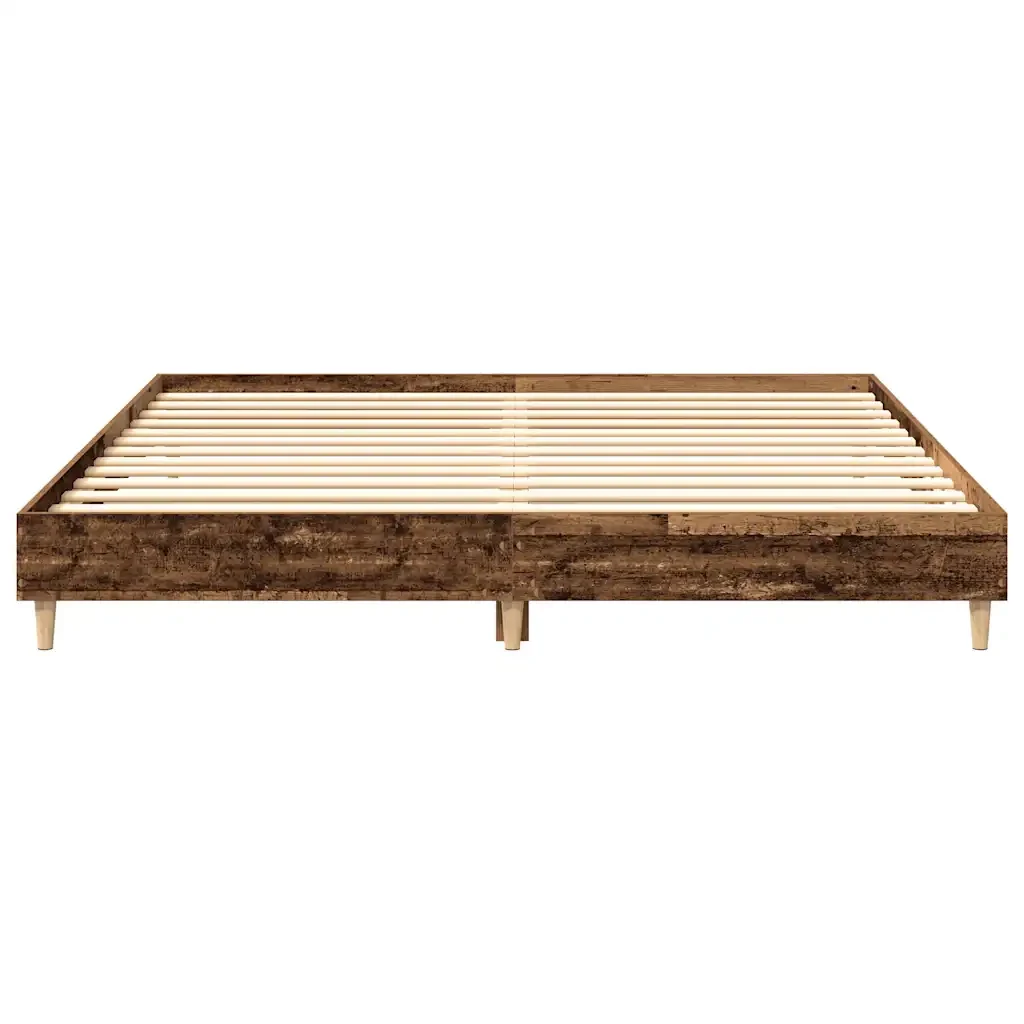 Letto matrimoniale | Letto per adulti | Giroletto senza Materasso Legno Antico 180x200 cm in Truciolato - Image 5
