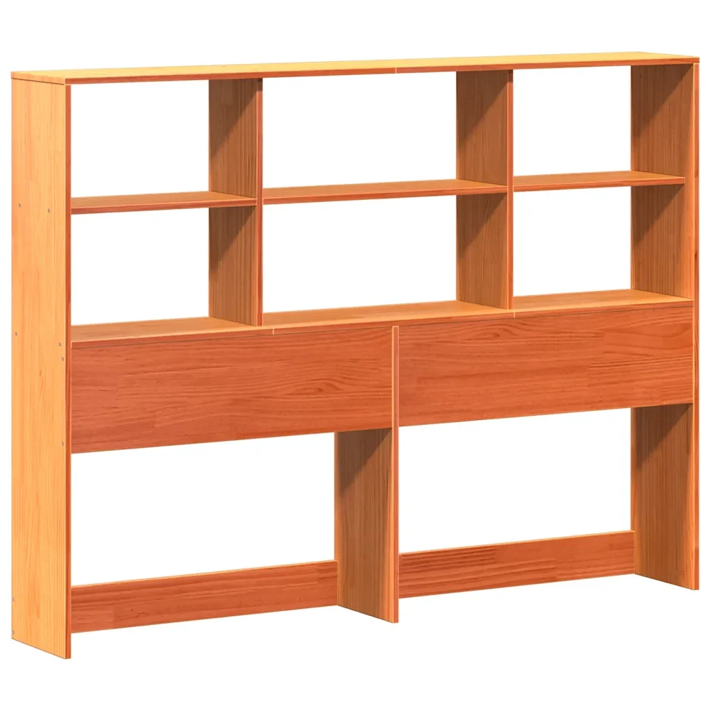 Letto matrimoniale | Letto per adulti | Giroletto senza Materasso Marrone Cera 150x200 cm Legno di Pino - Image 7