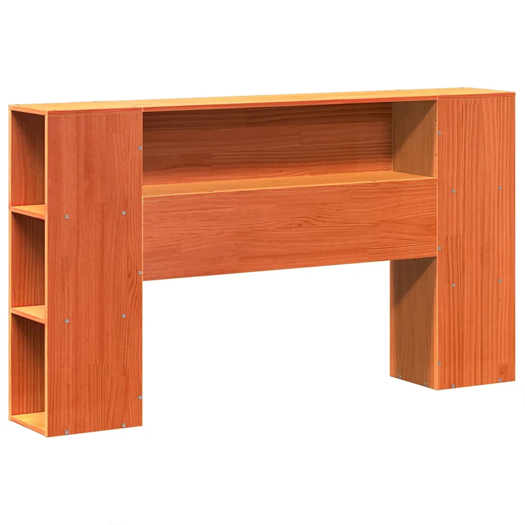 Letto matrimoniale | Letto per adulti | Giroletto senza Materasso Marrone Cera 150x200 cm Legno di Pino - Image 6