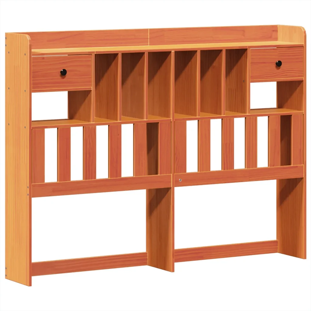 Letto matrimoniale | Letto per adulti | Giroletto senza Materasso Marrone Cera 160x200 cm Legno di Pino - Image 6