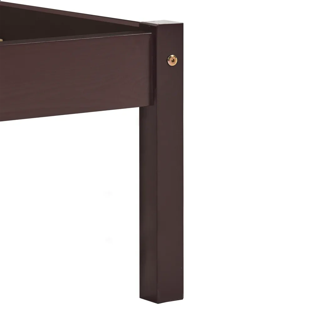Letto matrimoniale | Letto per adulti | Giroletto senza Materasso Marrone Scuro 160x200 cm Legno Pino - Image 6