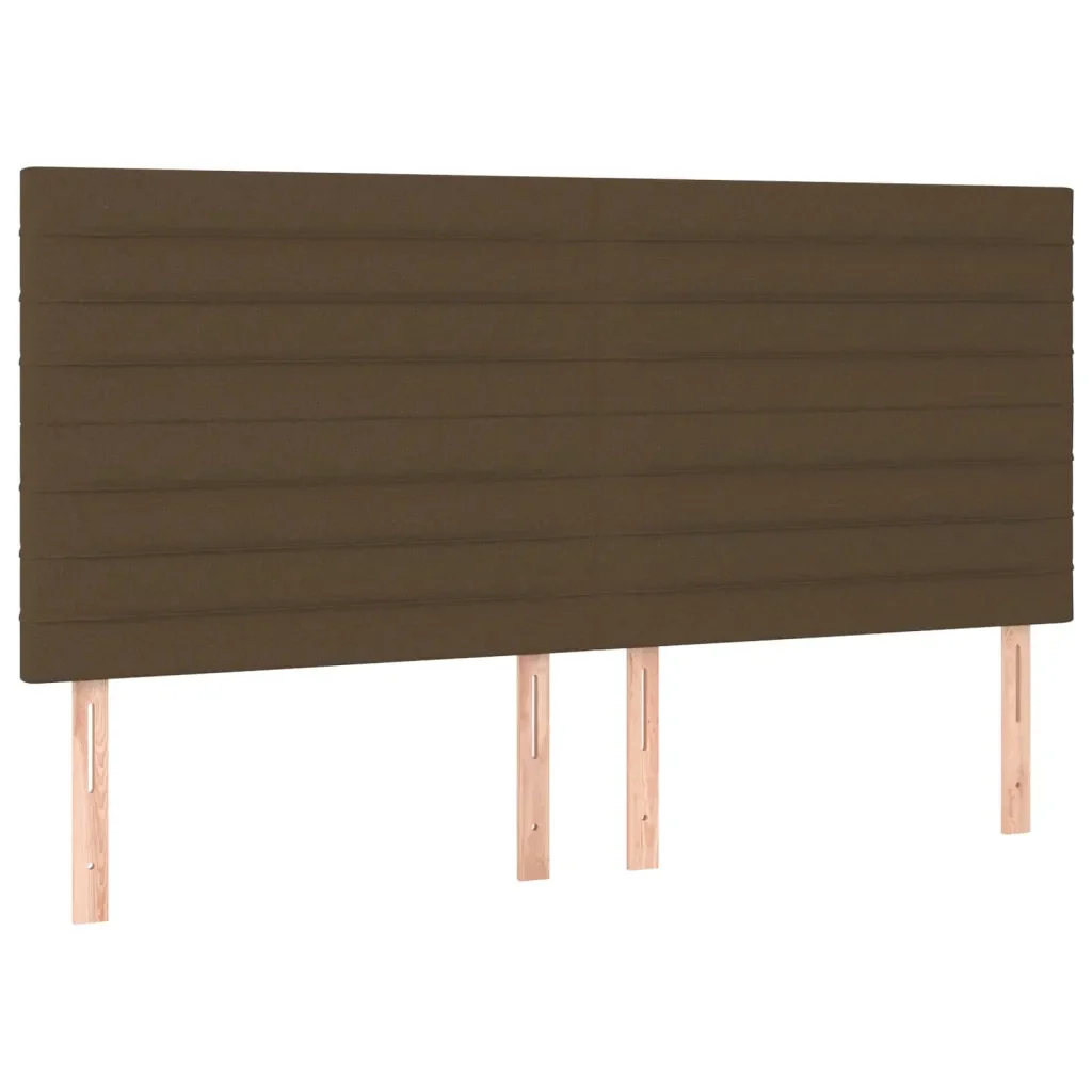Letto matrimoniale | Letto per adulti | Giroletto senza Materasso Marrone Scuro 180x200 cm Tessuto - Image 8