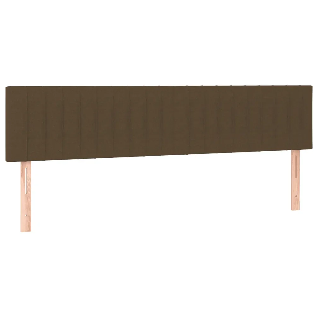 Letto matrimoniale | Letto per adulti | Giroletto senza Materasso Marrone Scuro 80x200 cm in Tessuto - Image 8
