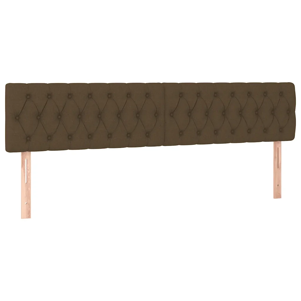 Letto matrimoniale | Letto per adulti | Giroletto senza Materasso Marrone Scuro 80x200 cm in Tessuto - Image 8