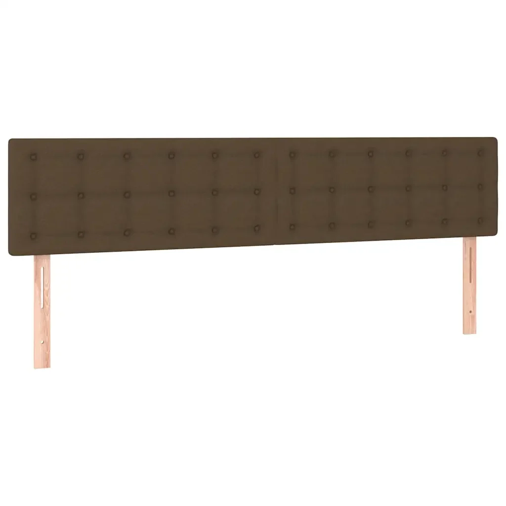 Letto matrimoniale | Letto per adulti | Giroletto senza Materasso Marrone Scuro 80x200 cm in Tessuto - Image 8