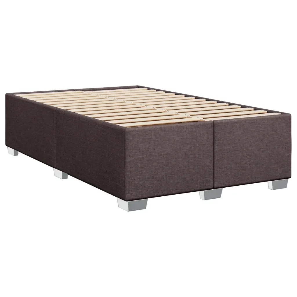Letto matrimoniale | Letto per adulti | Giroletto senza Materasso Marrone Scuro 80x200 cm in Tessuto - Image 4