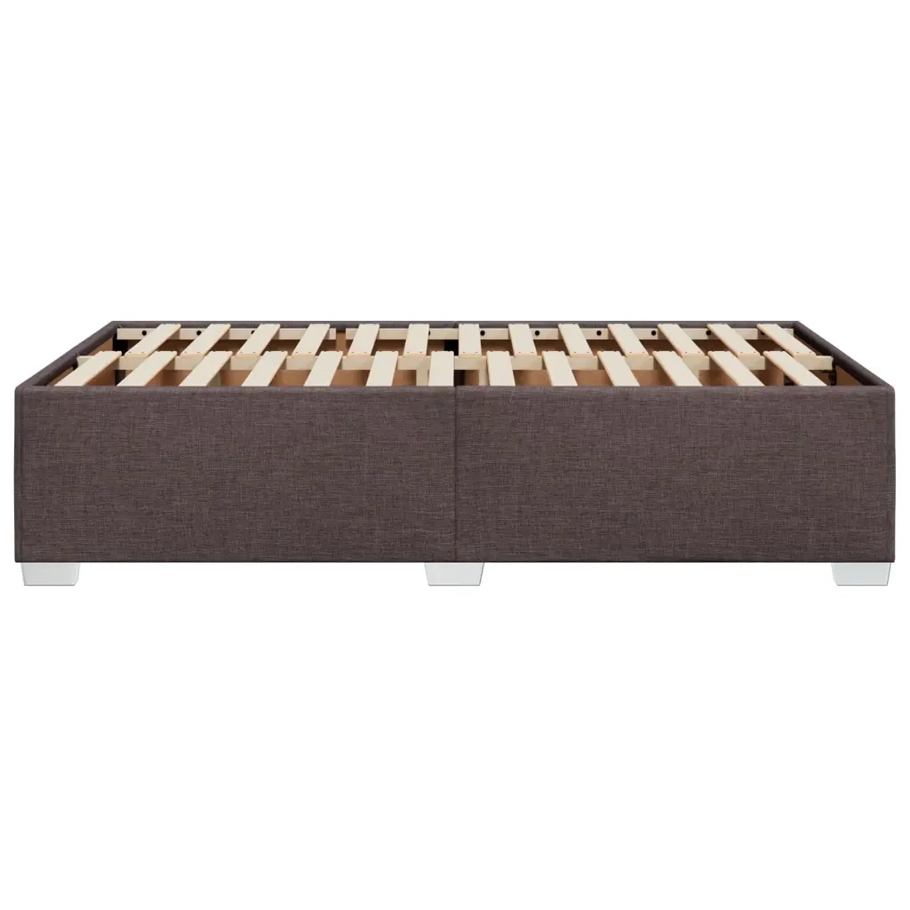 Letto matrimoniale | Letto per adulti | Giroletto senza Materasso Marrone Scuro 80x200 cm in Tessuto - Image 5
