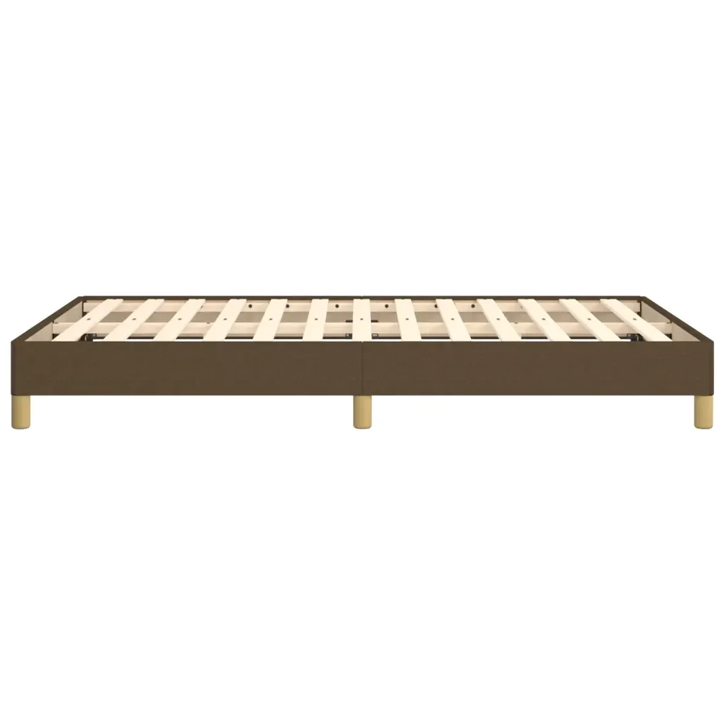 Letto matrimoniale | Letto per adulti | Giroletto senza Materasso Marrone Scuro 80x200 cm in Tessuto - Image 6